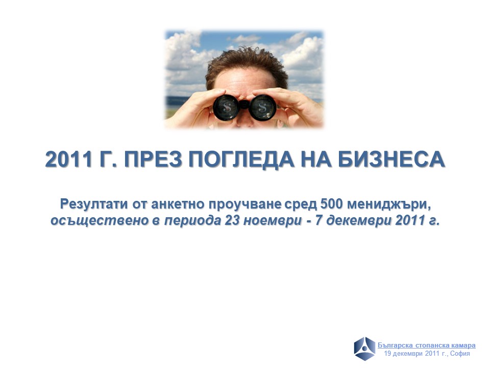 2011 г. през погледа на бизнеса